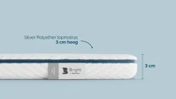 B Bright Silver topper Polyether