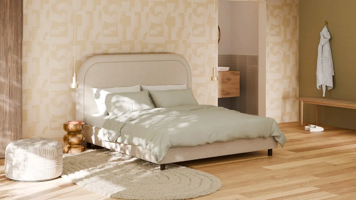 Bed Amber - Linen touch