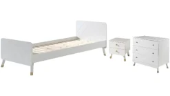 Bed Billy met nachtkast en commode 3 laden