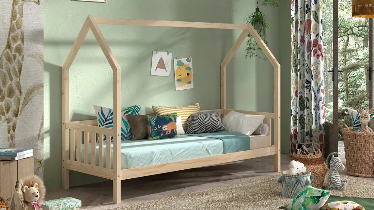 Bed Cabane met hekje