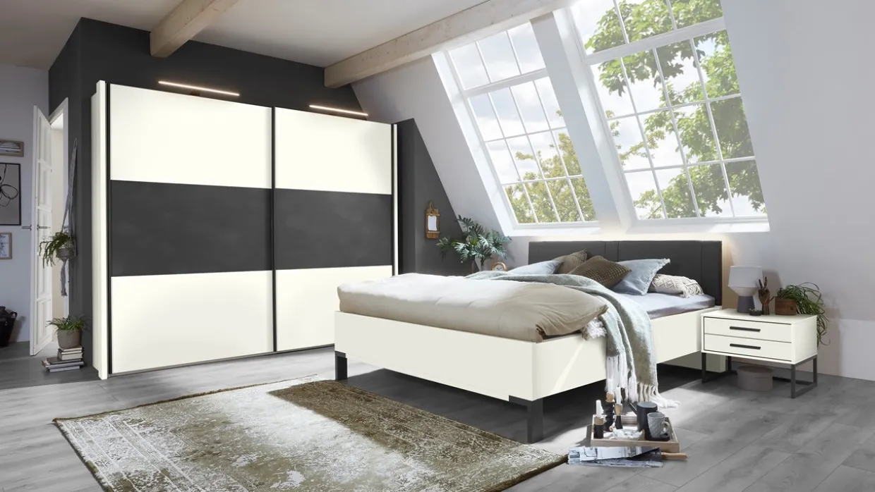 Bed Ragnar met hoofdbord gestoffeerd