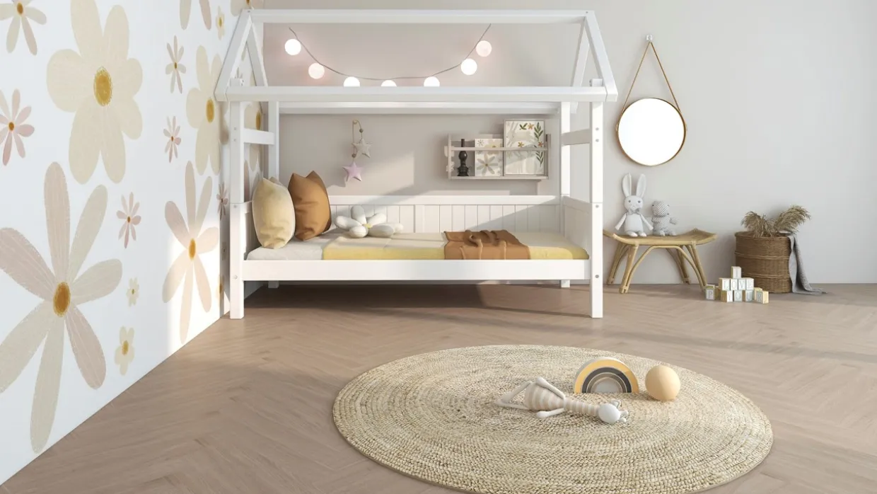 Bedbank Puck met dakframe