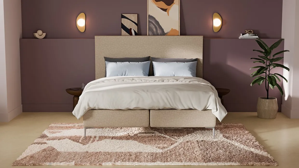 Boxspring Emerald met Silver Pocket Deluxe Foam matras