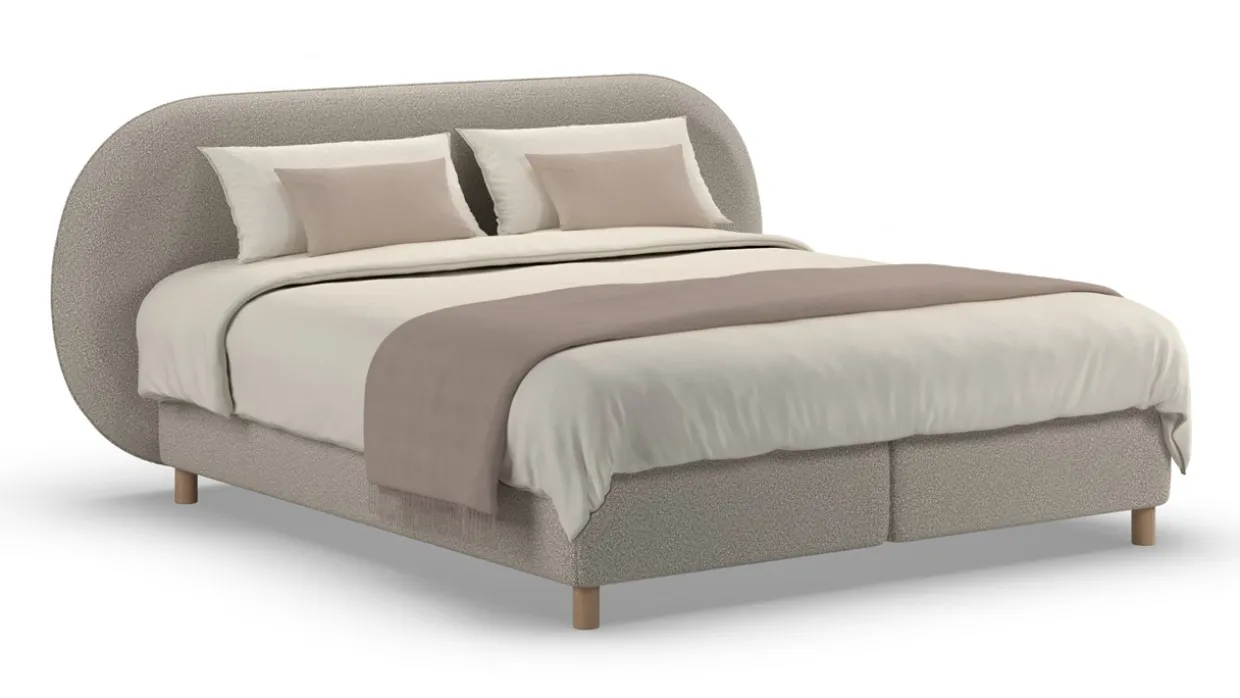Boxspring Flow met Kårlsson Excellence matras - Wool look