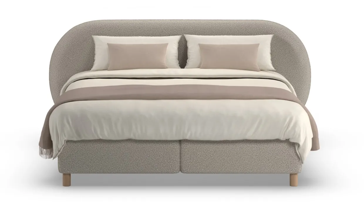 Boxspring Flow met Kårlsson Excellence matras - Wool look