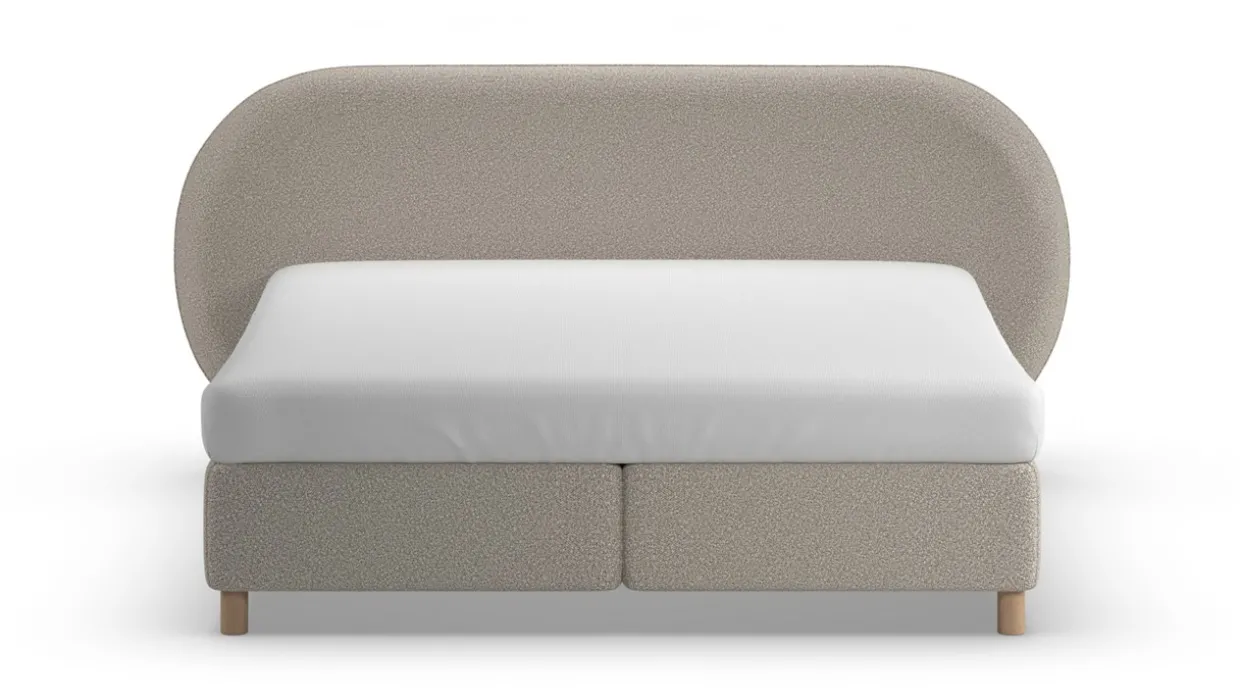Boxspring Flow met Kårlsson Excellence matras - Wool look