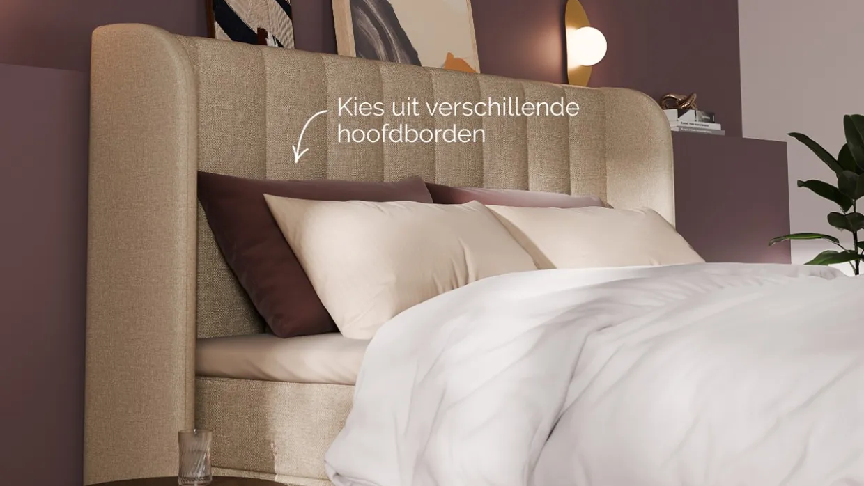 Boxspring Ivory - Linen touch