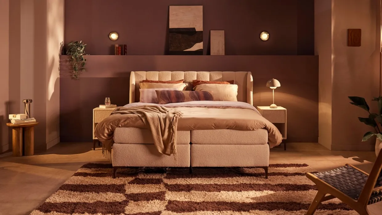 Boxspring Ivory - Soft teddy
