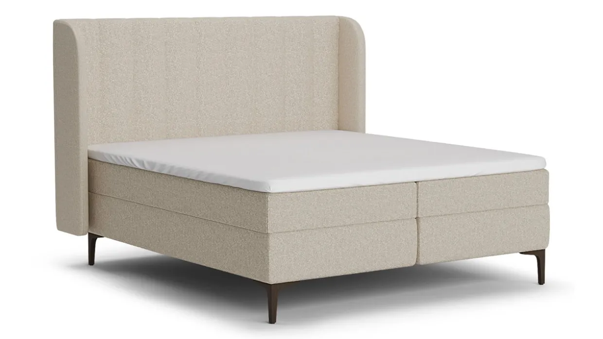 Boxspring Ivory - Soft teddy