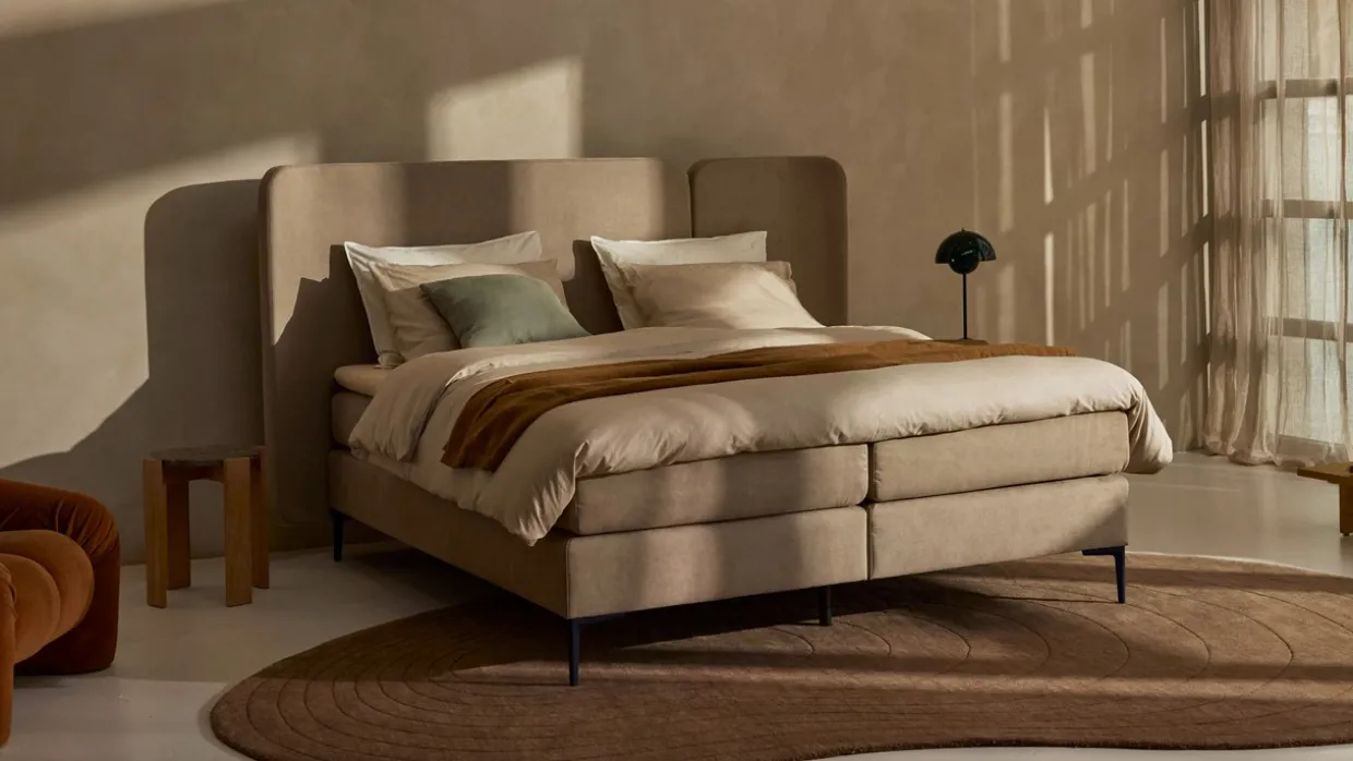 Boxspring Mesa - Soft suede