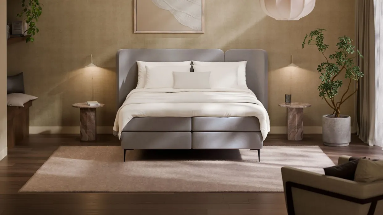Boxspring Mesa - Warm wool
