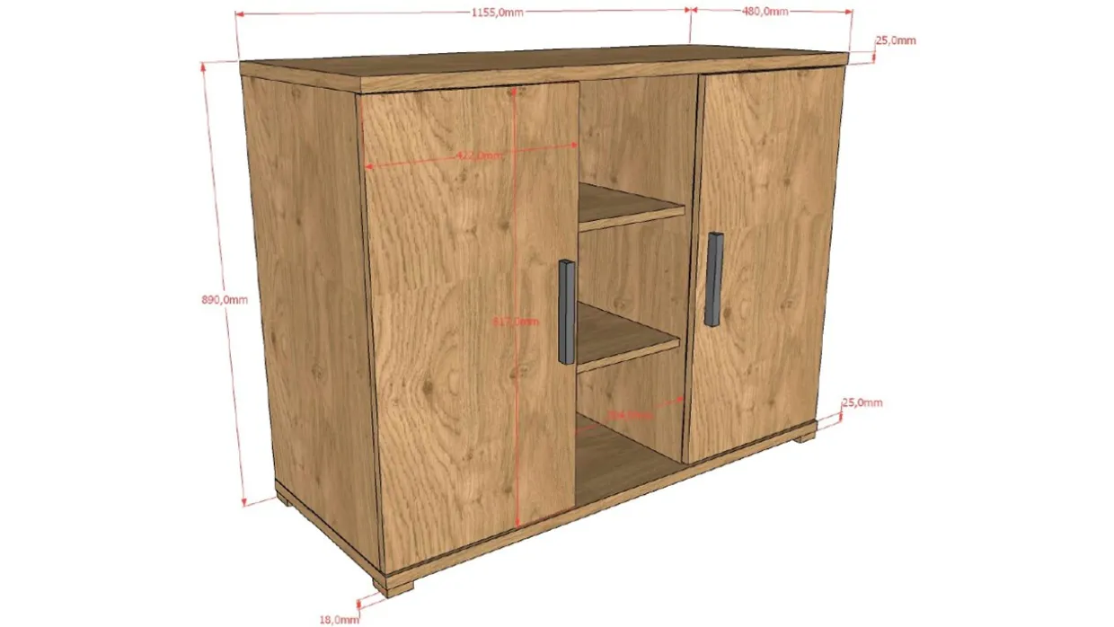 Commode Sam met 2 deuren