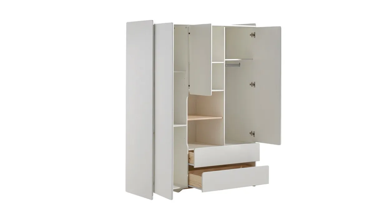 Complete babykamer Kiddy met commode, opzet en kast 3-deurs