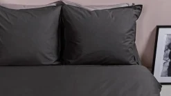 Dekbedovertrek Cotton Uni Antraciet