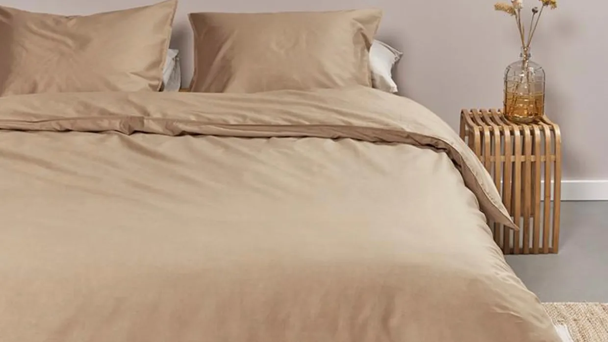 Dekbedovertrek Cotton Uni Khaki