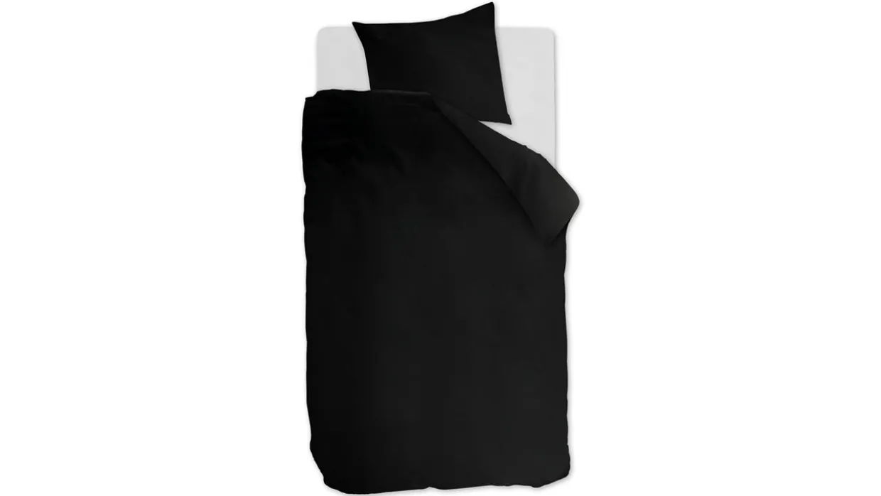 Dekbedovertrek Cotton Uni Black