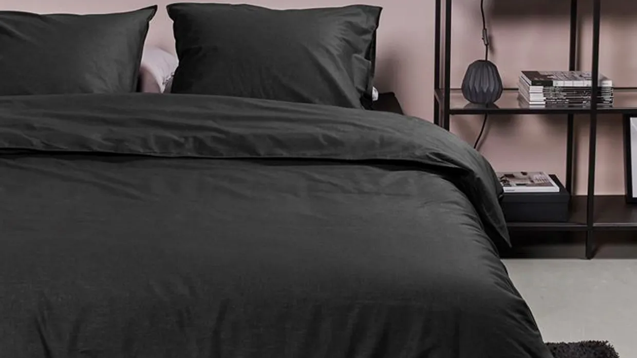 Dekbedovertrek Cotton Uni Black