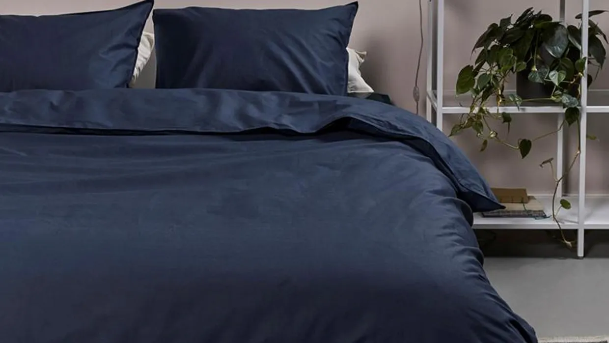 Dekbedovertrek Cotton Uni Dark Blue