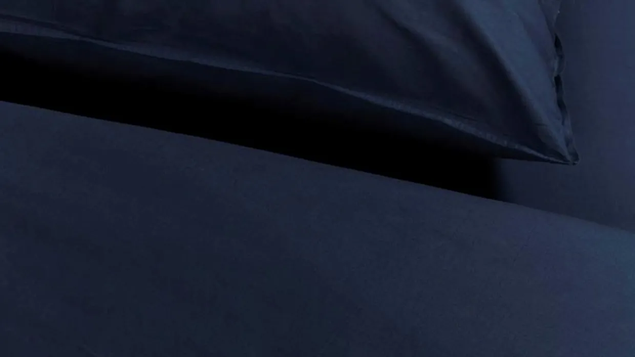 Dekbedovertrek Cotton Uni Dark Blue