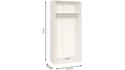 Draaideurkast Compact met spiegeldeuren
