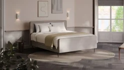 Elektrische boxspring Glade - Natural linen