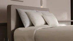 Elektrische boxspring Glade - Natural linen