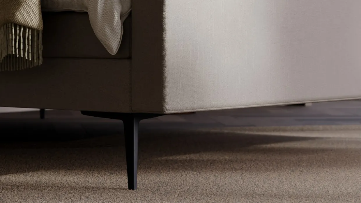 Elektrische boxspring Glade - Natural linen