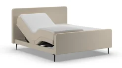 Elektrische boxspring Glade - Natural linen