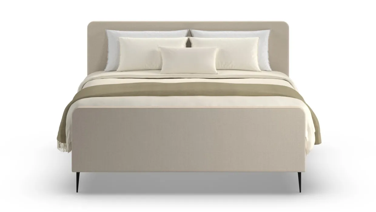 Elektrische boxspring Glade - Natural linen