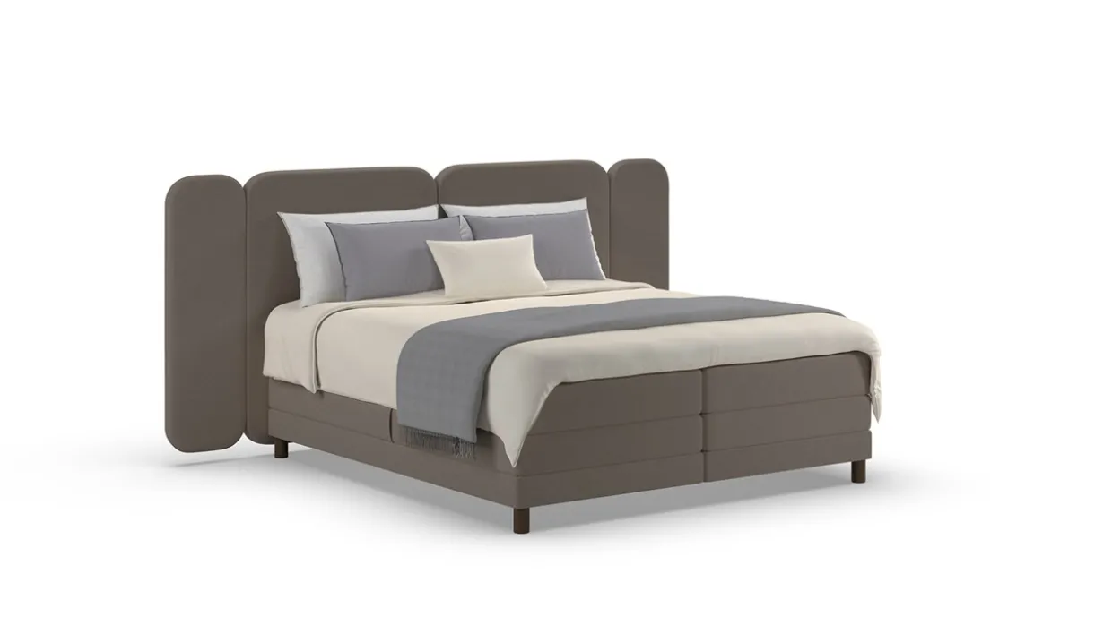 Elektrische boxspring Ridge - Wool look