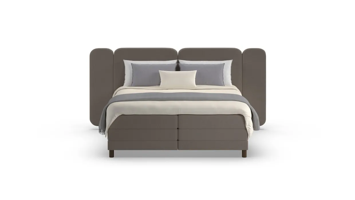 Elektrische boxspring Ridge - Wool look