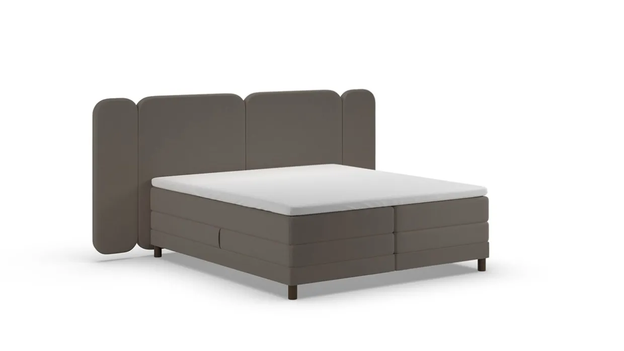 Elektrische boxspring Ridge - Wool look