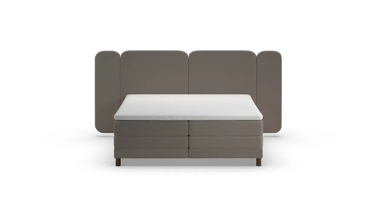 Elektrische boxspring Ridge - Wool look
