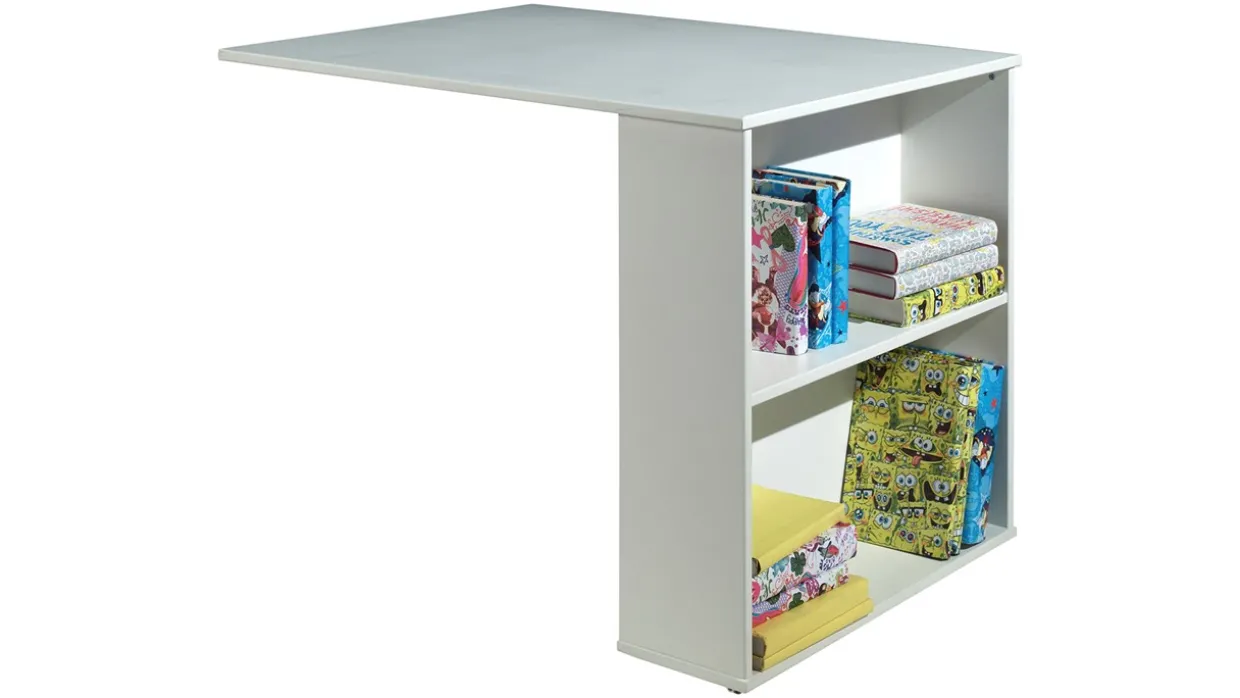 Halfhoogslaper Pino met commode 4 laden, commode 2 deuren, hangtablet en bureau
