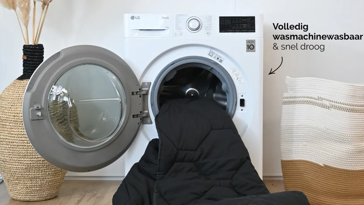 HappyBed Black - dekbed zonder overtrek