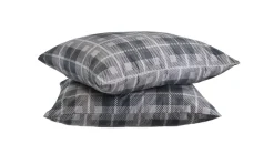 HappyBed Grey Tartan - kussensloop (set van 2 stuks)
