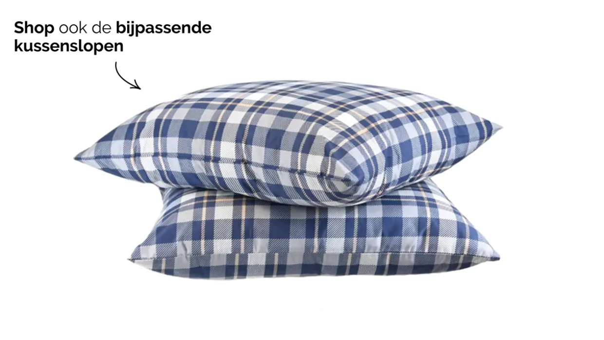 HappyBed Tartan - dekbed zonder overtrek