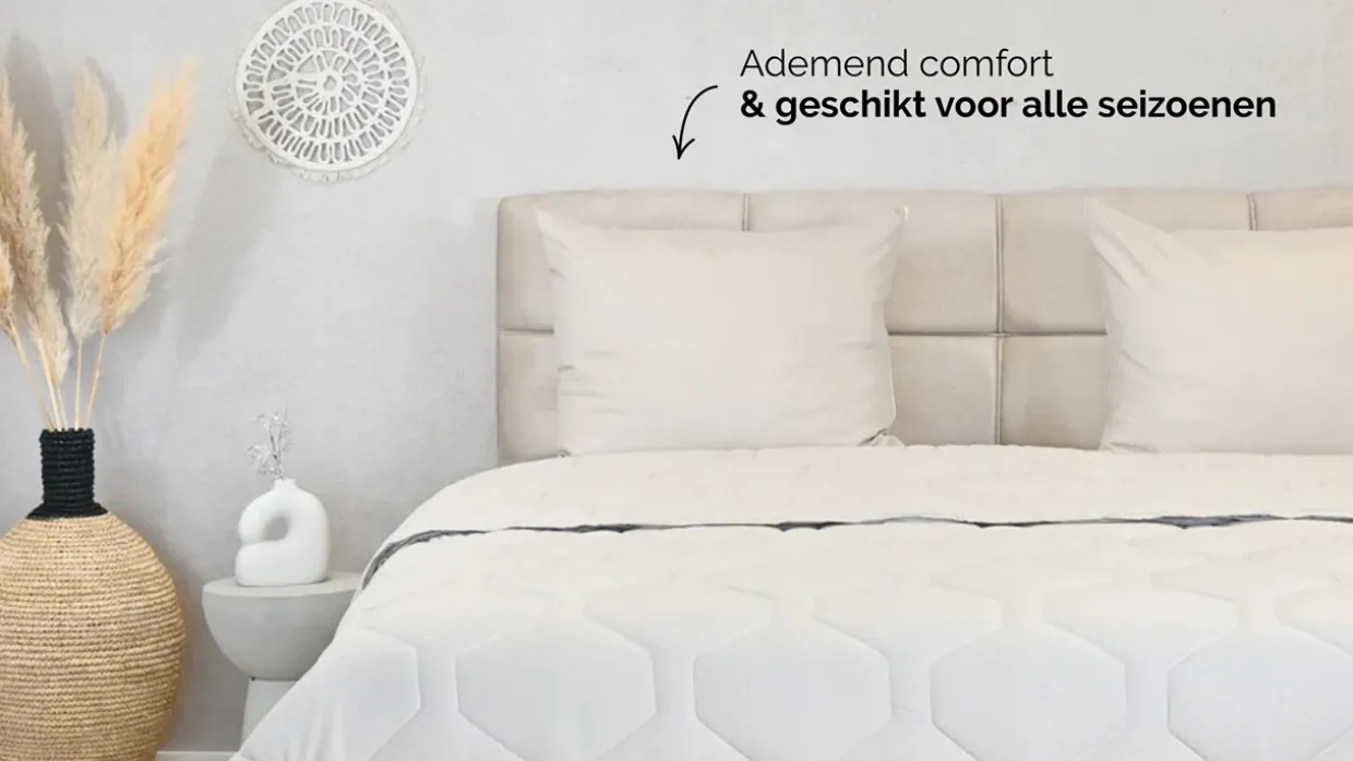 HappyBed Taupe - dekbed zonder overtrek