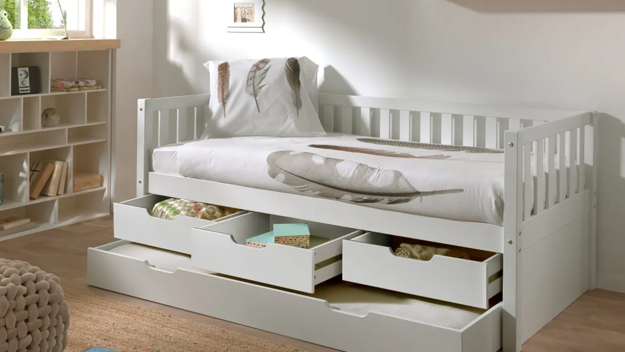 Kajuitbed Fritz met 3 laden en slaaplade