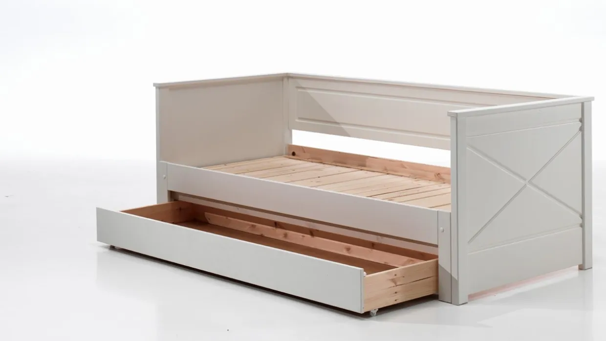 Kajuitbed paneel uitschuifbaar Pino met lade