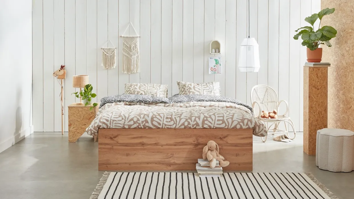 Opbergbed Barn met kleppen