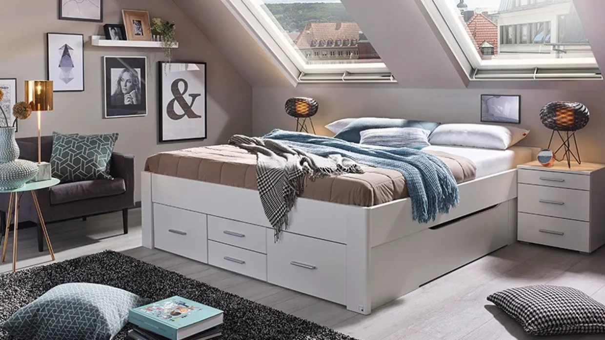 Opbergbed Butiken met 6 laden