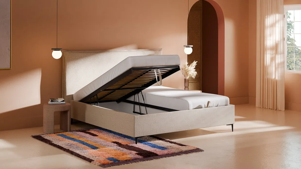 Opbergbed Morgan - Linen touch