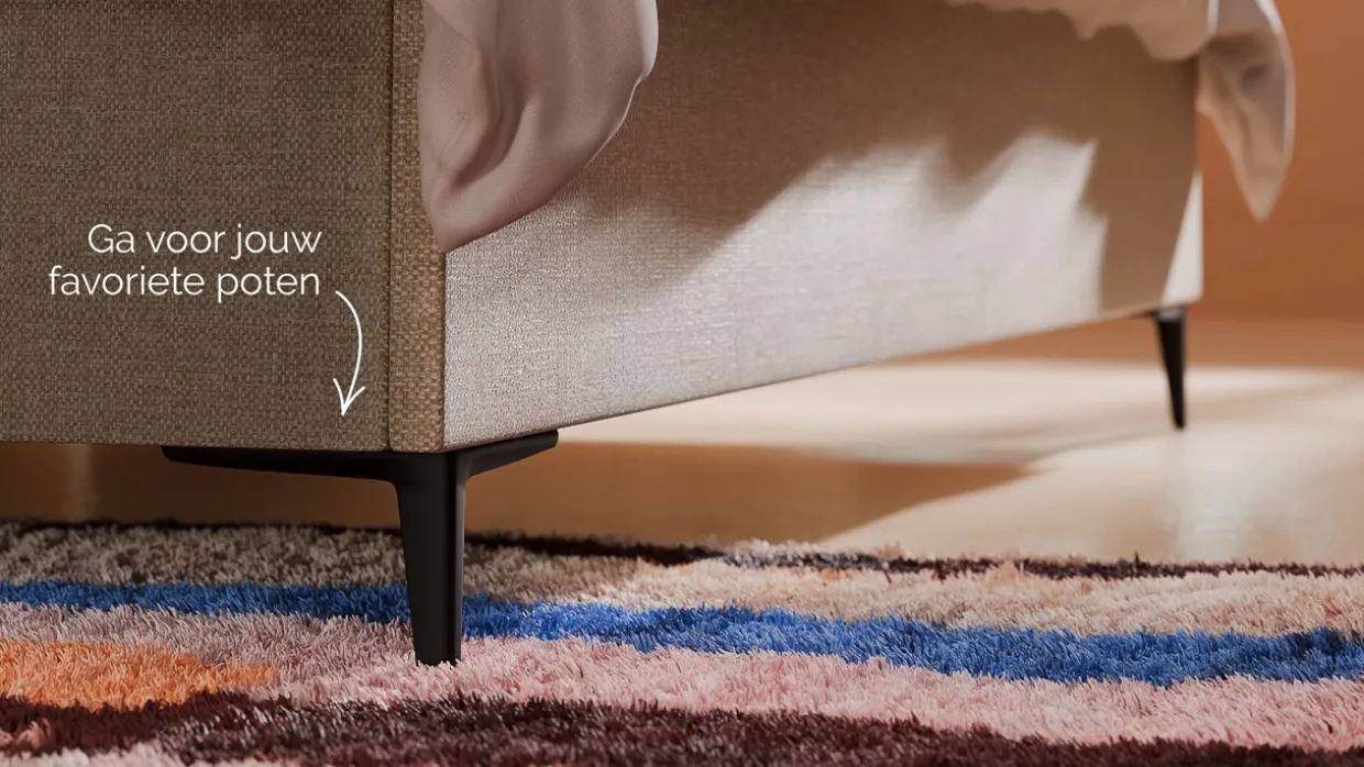 Opbergbed Morgan - Linen touch