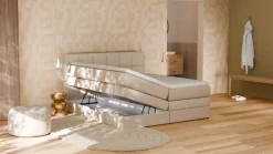 Opbergboxspring Jade - Linen touch