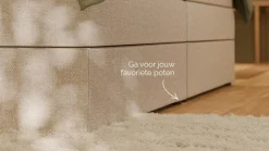 Opbergboxspring Jade - Linen touch