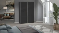 Schuifdeurkast Kixx met houten deuren
