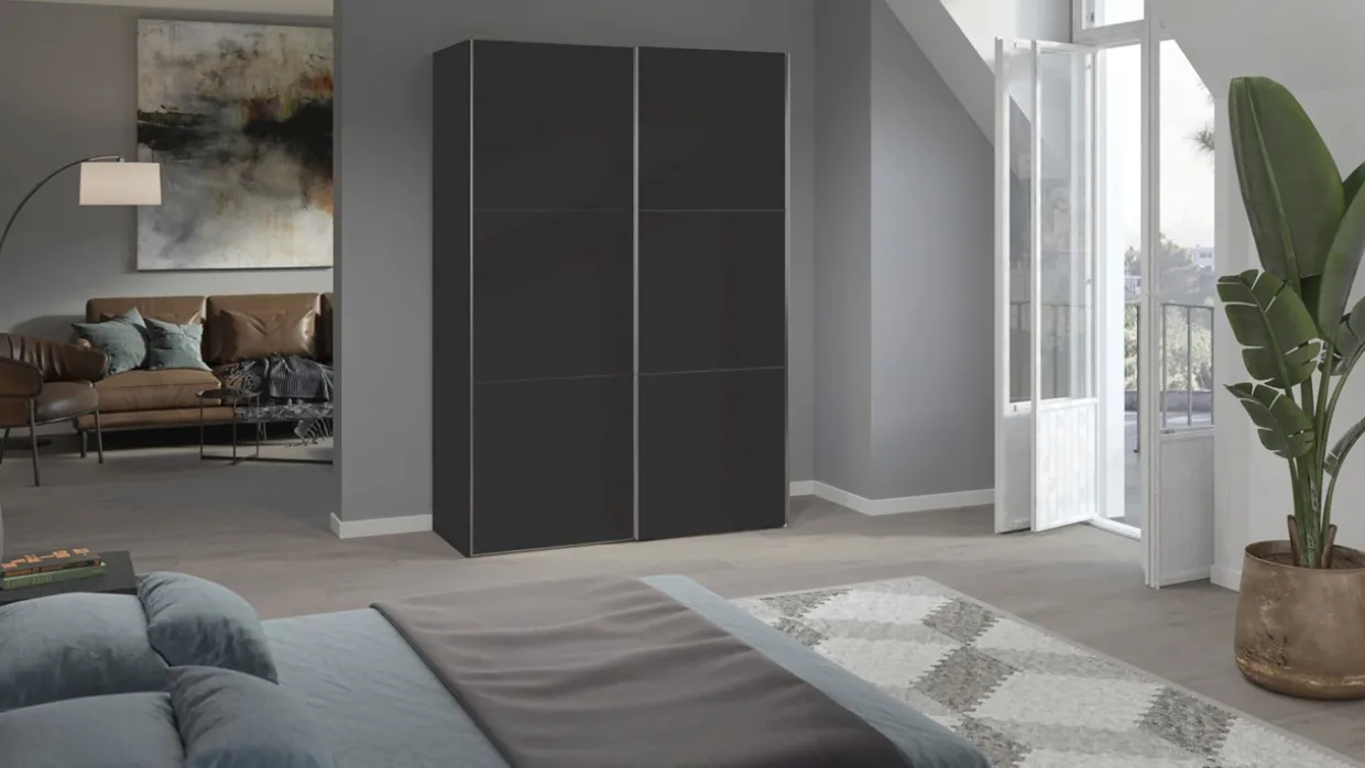 Schuifdeurkast Kixx met houten deuren