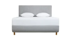 TEMPUR® Bed Arc met hoofdbord Vertical, schotelbodem en Pro matrassen