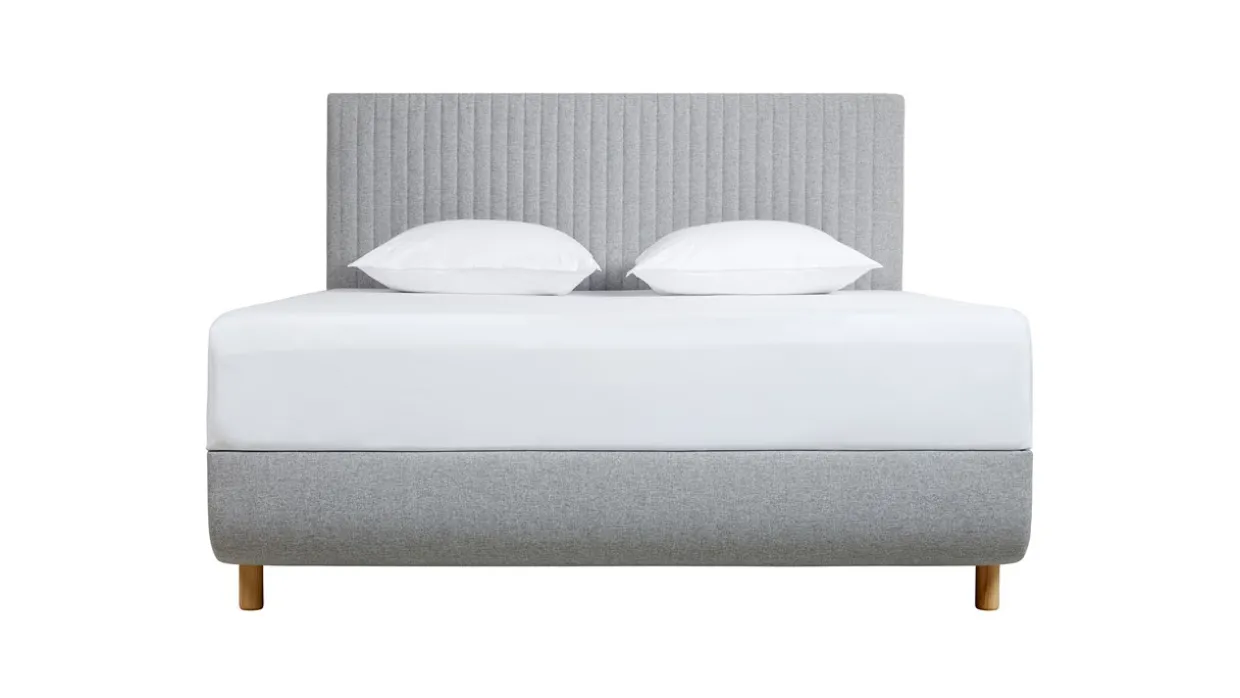 TEMPUR® Bed Arc met hoofdbord Vertical, schotelbodem en Pro matrassen